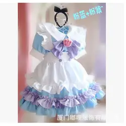 Бесплатная доставка 2019 Новый Японии аниме косплей костюм принцессы одежда в стиле Лолиты Горничной Лолита горничной служащих