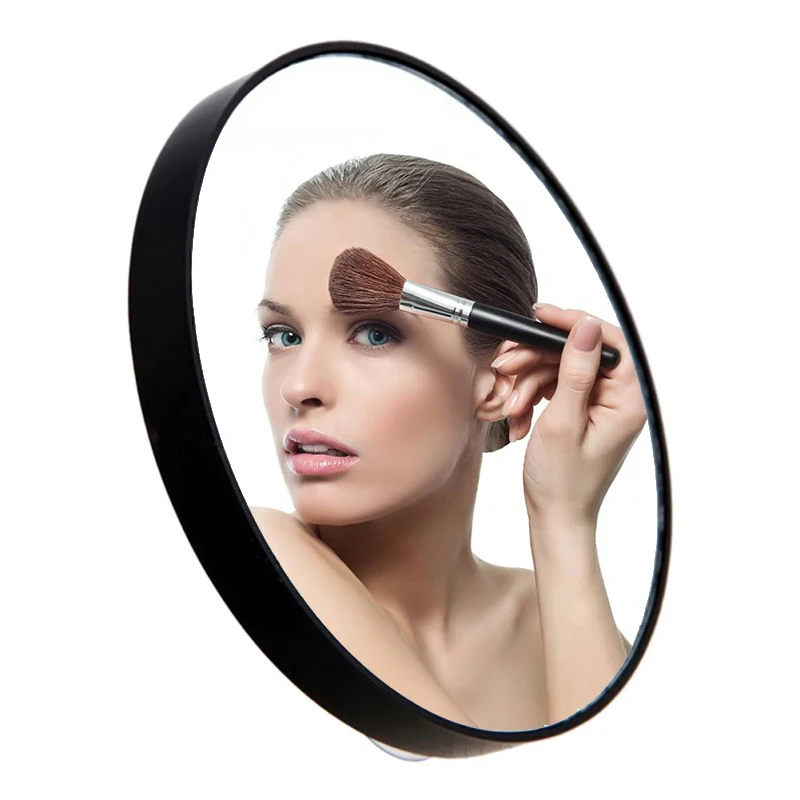 

5X/10X/15X Makeup Vanity Mirror Pimples Pores Magnifying Mirror With Two Suction Cups Makeup Tools Round Hand Mirrors