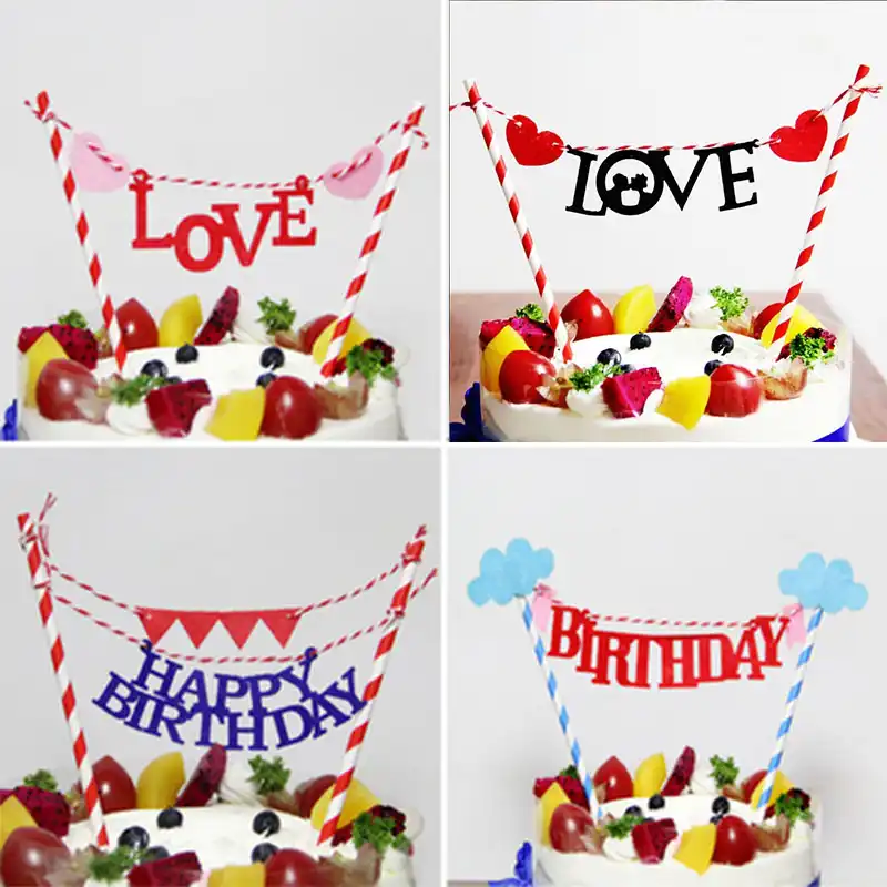 Decoration De Gateau En Forme De Coeur Multi Formes Pour Mariage Accessoires Pour Fete D Anniversaire Amour Aliexpress