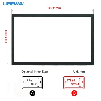 

LEEWA Car Radio Stereo Fascia Panel Frame Adapter Fitting Kit For Skoda Fabia(99~03)/Octavia(96~04)/SuperB(02~08) #CA4405
