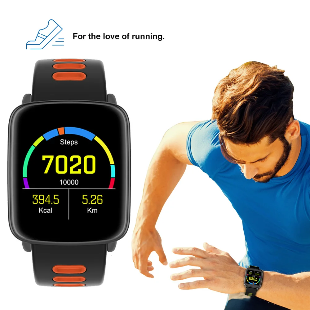 Смарт часы водонепроницаемые Ip68 монитор сердечного ритма GV68 Bluetooth Smartwatch плавание
