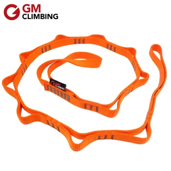 

22kN 120cm Climbing Sling Nylon Daisy Chain Rope with Loops CE / UIAA Hammock Yoga Hanging Strap Mountaineering Equipment