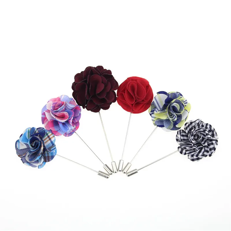 Multi Flower Men's Suits Boutonniere Stick Upscale Insert Flower Lapel