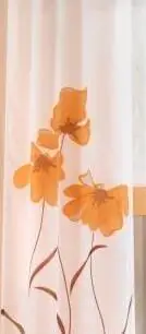 Горячая Распродажа, тюлевые занавески ручной работы с цветком, кружевные занавески для окон, для гостиной, спальни, вуаль, шторы, домашний декор, 150 см - Цвет: orange