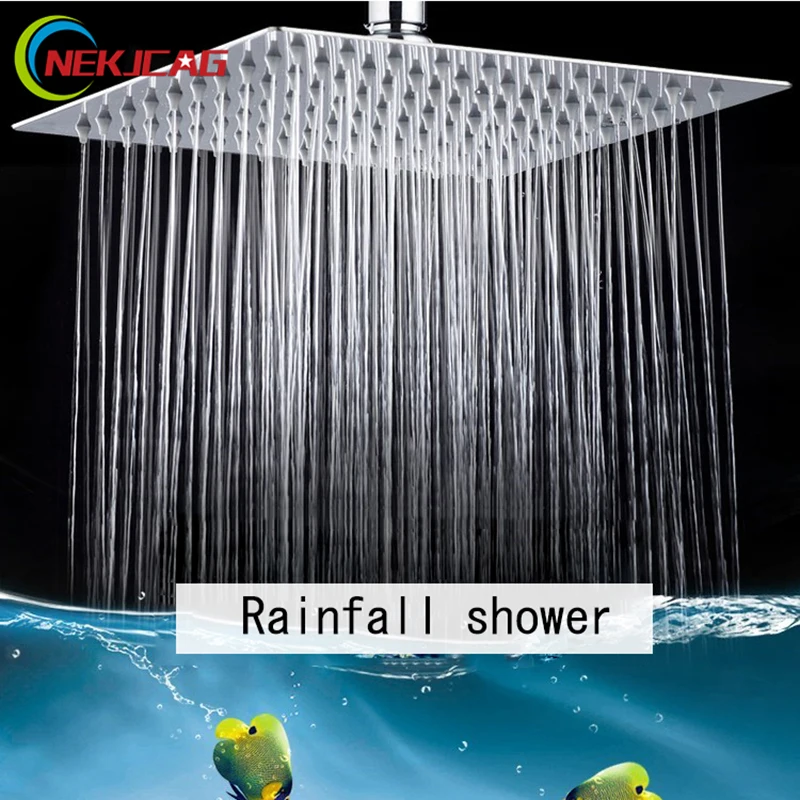 

Stainless Steel Shower Top Shower Bathroom 12" Shower Head Bath Wall/Celling Mounted Shower Head