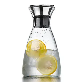 

HOT-1000ml carafe stainless steel clamshell, perfect heat-resistant iced coffee or teapot, pouring water, decanter and serving