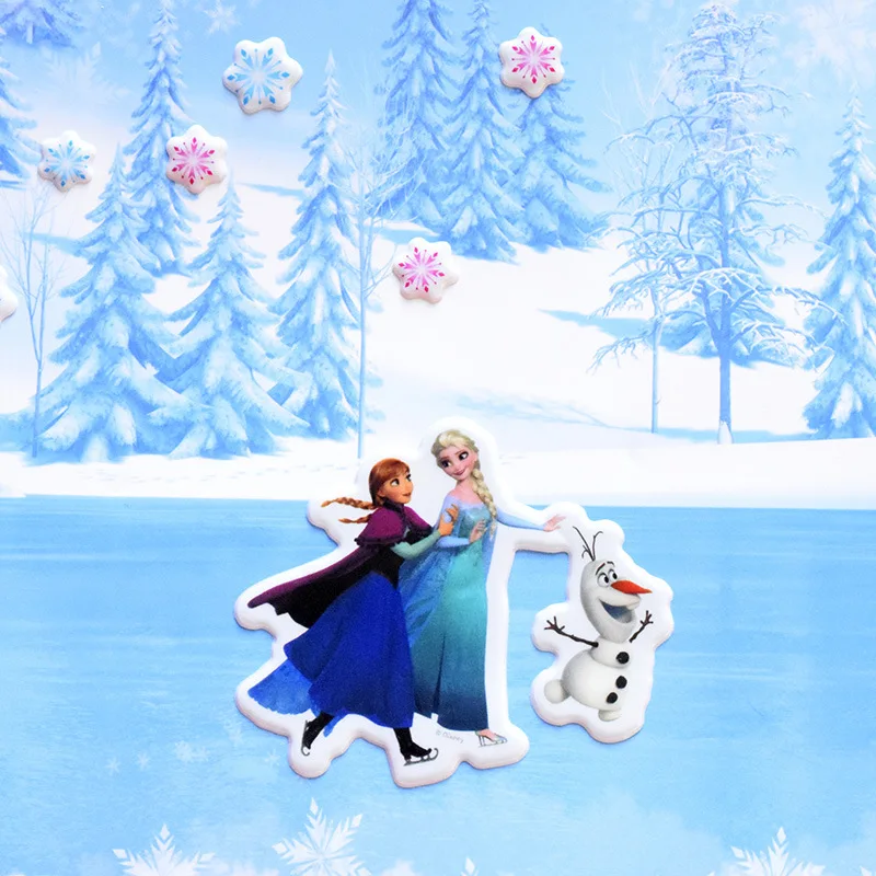 Disney Kids DIY sticker Frozen Puzzle handmade stickers for Children book Bubble sticker cartoon pegatinas autocollant enfant Disney Kids DIY sticker Frozen Puzzle handmade stickers for Children book Bubble sticker cartoon pegatinas autocollant enfant