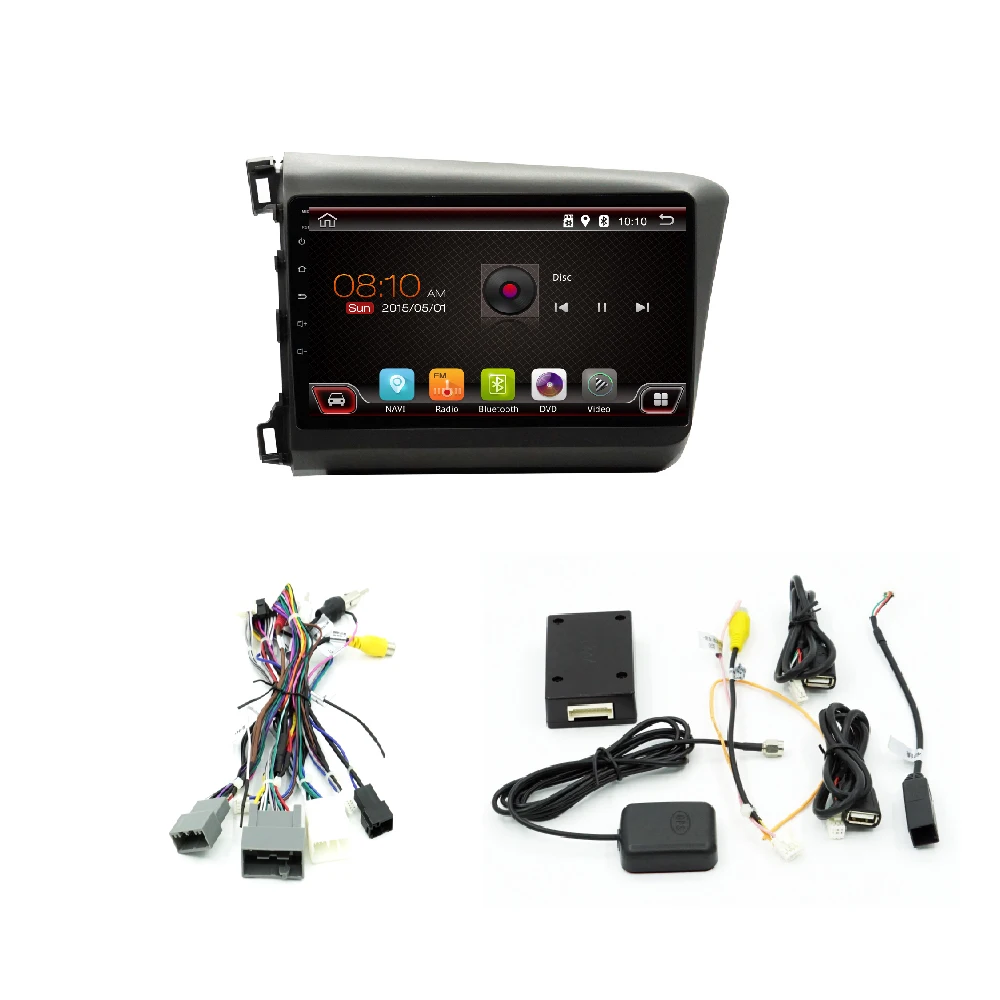 STAPON 9 дюймов для CIVIC 2012 2015 автомобильный Android8.1 2GBRAM навигация рулевое колесо