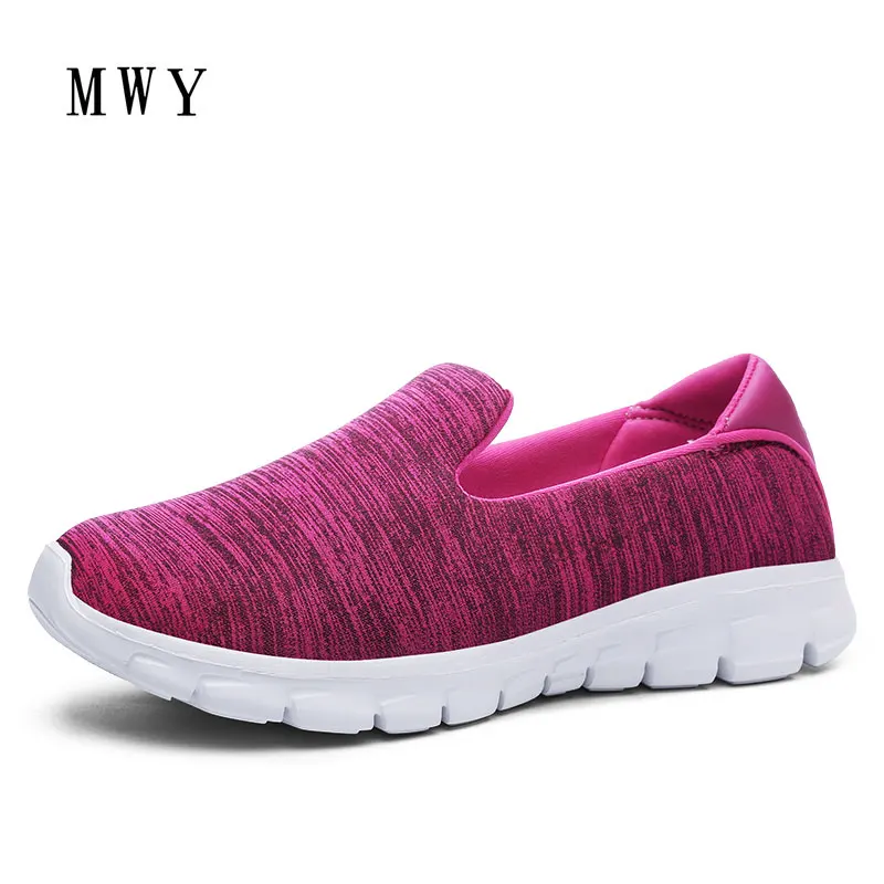 

MWY Spring Women Casual Shoes Female Platform Shoes Slip On Women Flat Tenis Feminino Ladies Lazy Shoes Light Weight Breathable