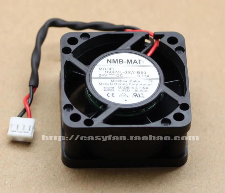 NMB MAT 1608VL 05W B60 BQ2 DC 24V 0.13A 40x40x20 мм вентилятор охлаждения сервера|square fan|server fan40x40x20mm fan |