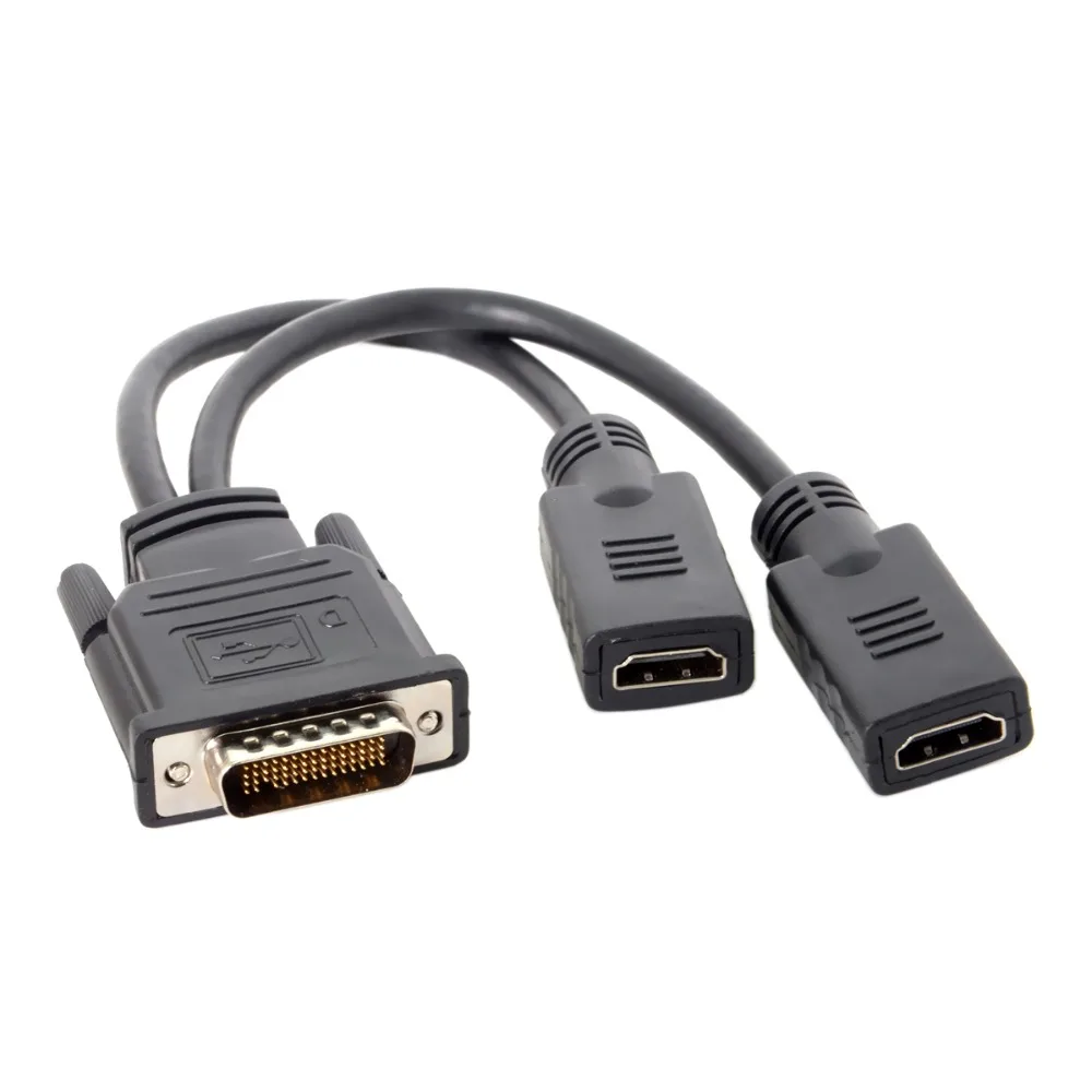 DMS 59 Pin Male to 2 HDMI 4K Female Spliter удлинитель адаптер для видеокарты HDMI мониторов
