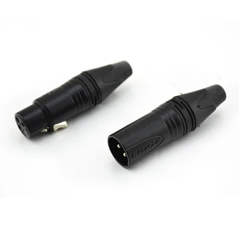 

Microphone Cable with XLR plate silver pin 2pair(4pcs)