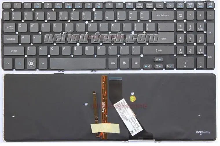 Новая клавиатура для ноутбука Acer Aspire M5-581 M5-581G M5-581T M5-581TG V5-531 V5-531G V5-531P UI с черной