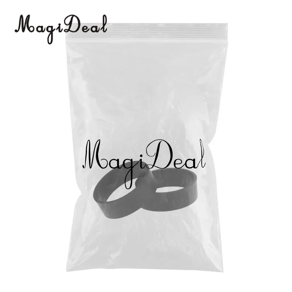 1 Pair Durable Elastic Black Rubber Loop for Technical Scuba Diving BCD Backplate Harness Webbing Keeper Retainer
