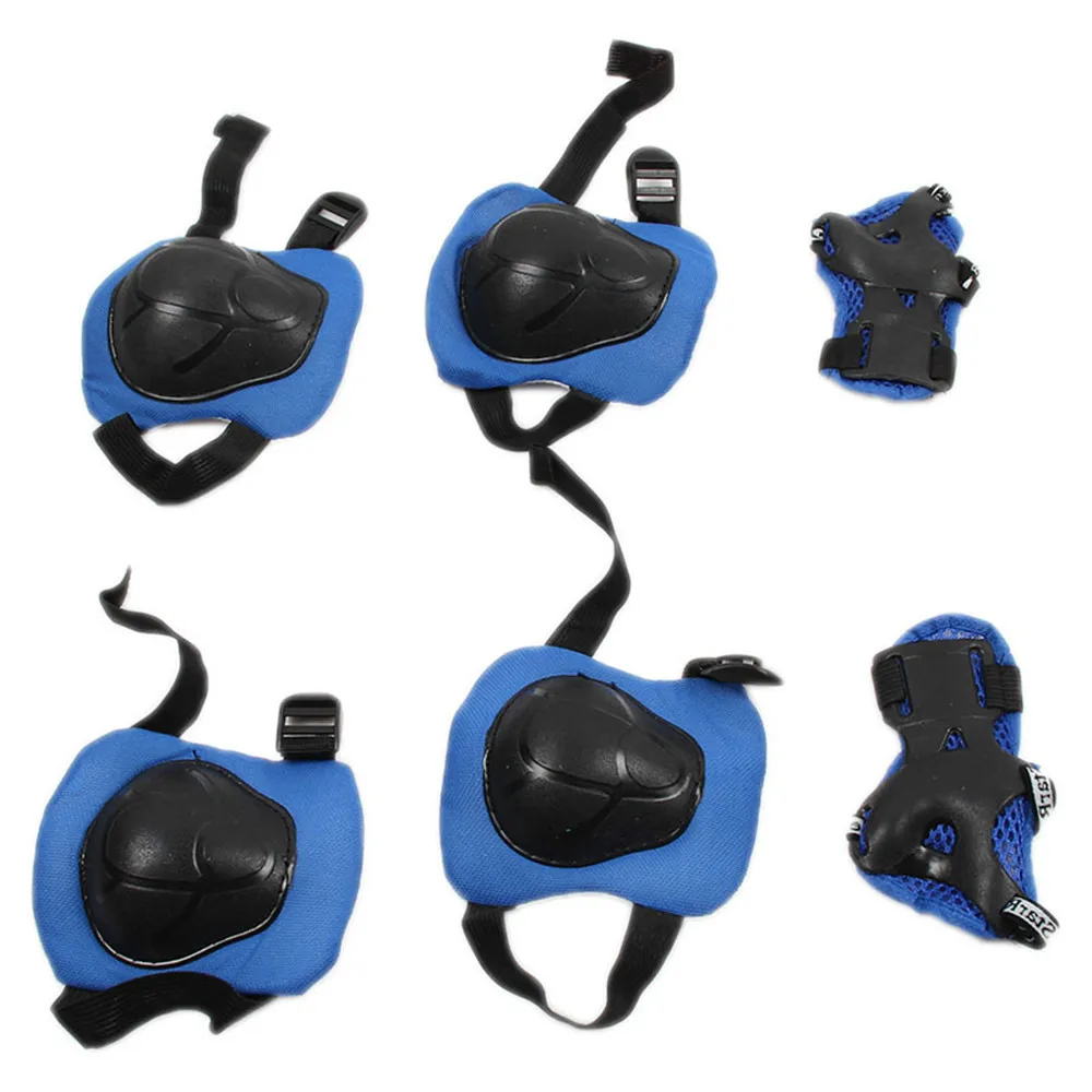 

6PCs/Set Kids Roller Skating Skateboard Bicycle Cycling Knee Elbow Pads Wrist Protective Cover Guard Pad Gear For Scooter