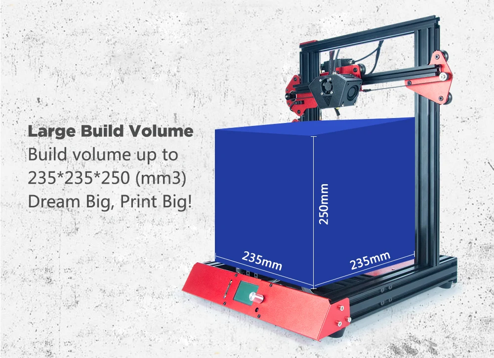 50% Новое поступление Tevo Flash 3d принтер набор 1,75 предварительно построенный большой размер печатной машины для мульти 3D печати нити ABS PLA мм