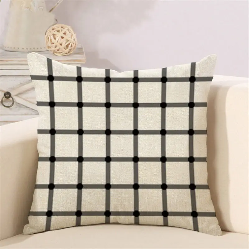 geometric plaid cushion cover (1)