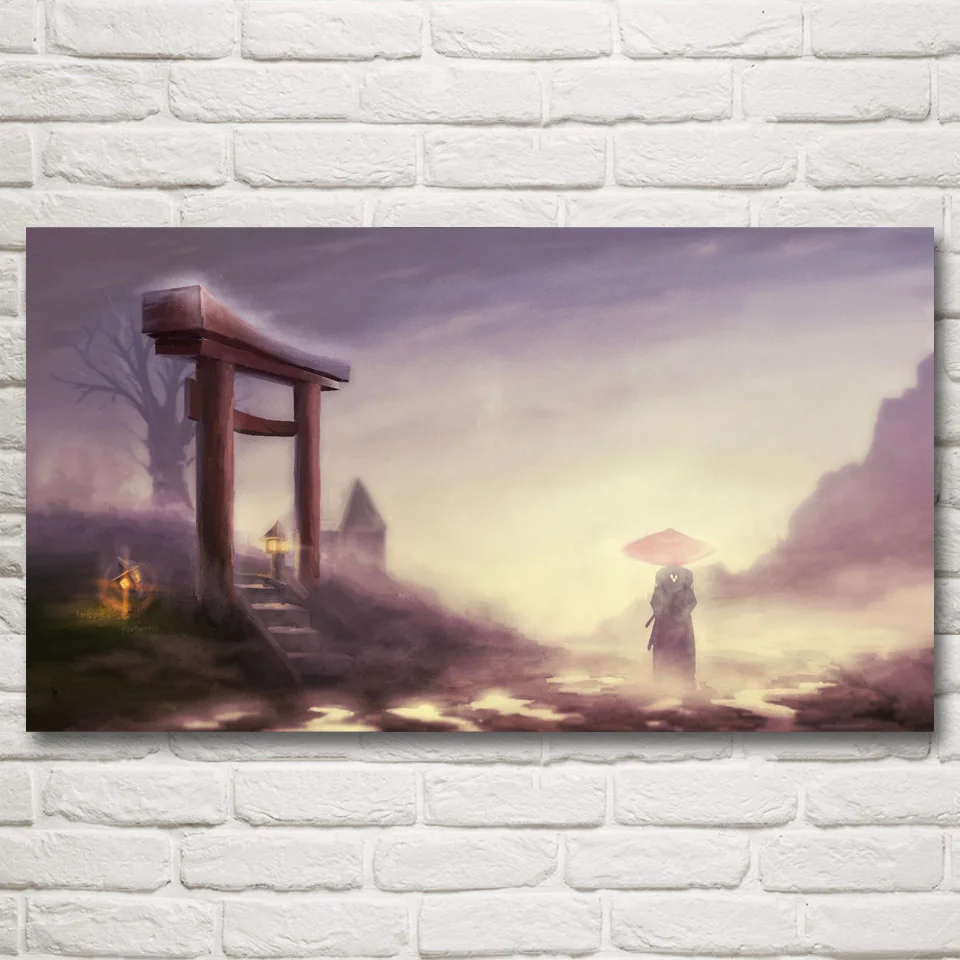 FOOCAME Samurai Champloo японское аниме искусство Шелковые Плакаты и принты Живопись Домашний декор настенные картины для гостиной 20x36 дюймов