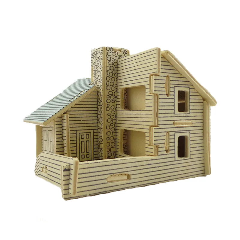 

BOHS Building Toys 3D Wooden DIY Scale Models Small Villa