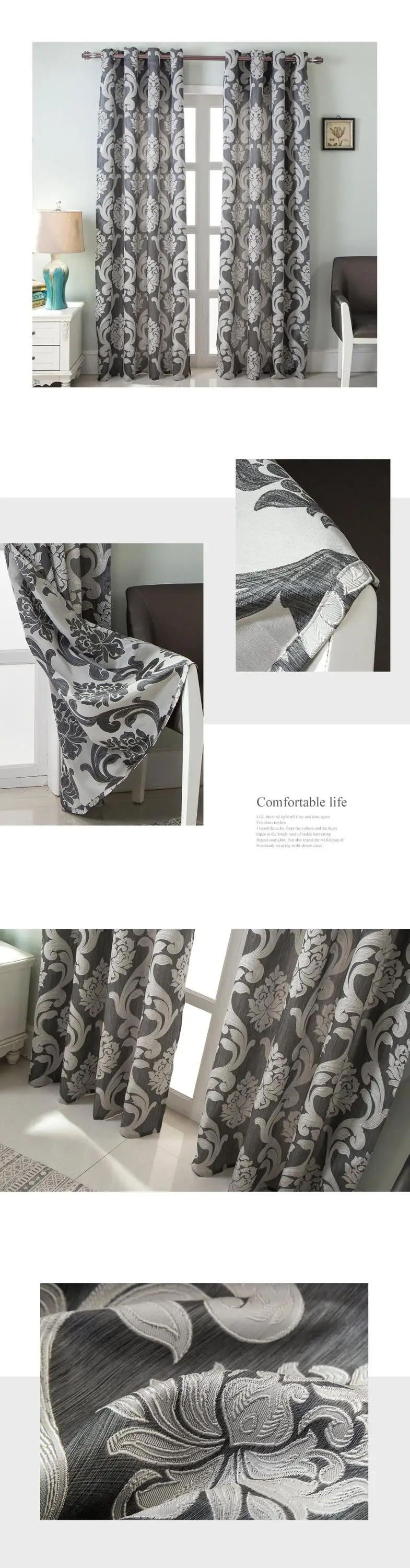 smt303_NAPEARL Floral Luxury Living Room Curtains Home Textiles Decorative Jacquard Fabrics Natural Window Shading Darkening Backdrop (4)