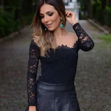 2014 new HOT! Women Lace Chiffon Blouses Tops Gorgeous Shirts long Sleeve embroidery Tops 3 Colors B11