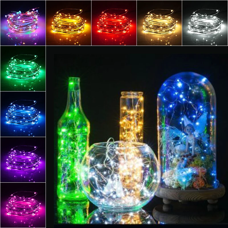 

Wine Bottle Cork Shaped String Light Night Fairy Light Lamp Home Decor For Xmas Party Holiday Romantic Atmosphere Lights #248087