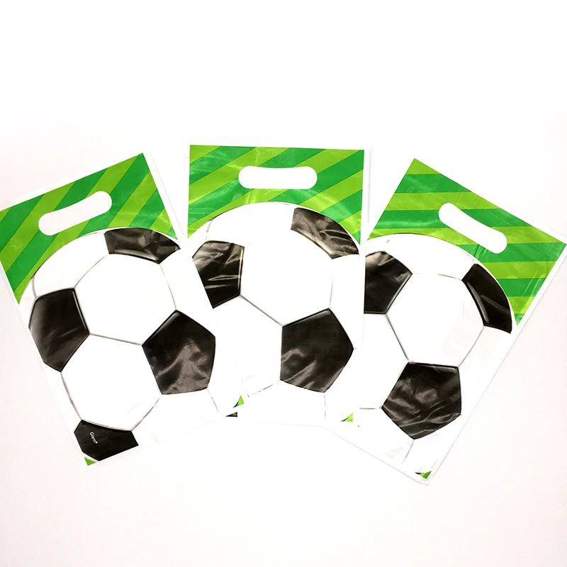 10pcs/lot Loot Bag Gift Bag Football Soccer theme Boy Girl Happy