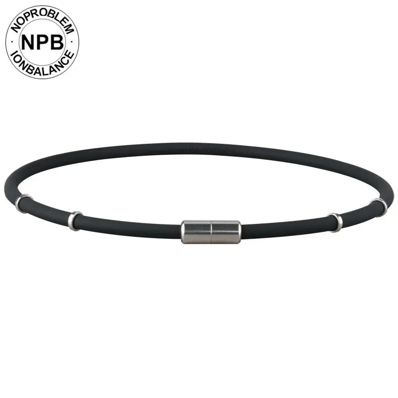 Noproblem neck pain relief sports scalar hologram energy silicone silver Nano choker tourmaline germanium necklace Noproblem neck pain relief sports scalar hologram energy silicone silver Nano choker tourmaline germanium necklace