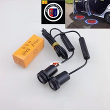 Автомобильные аксессуары, Автомобильный светодиодный светильник с логотипом на дверь, автомобильная приветственная лампа, автомобильный лазерный проектор alpina для bmw E60 E90 F10 F30 F15 E63 E64