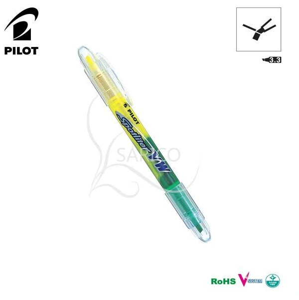 Маркер ручка японский пилот Spotliter SVW-15SL Хайлайтер с двойным наконечником канцелярские принадлежности розничная 6 шт./партия w/Отслеживание