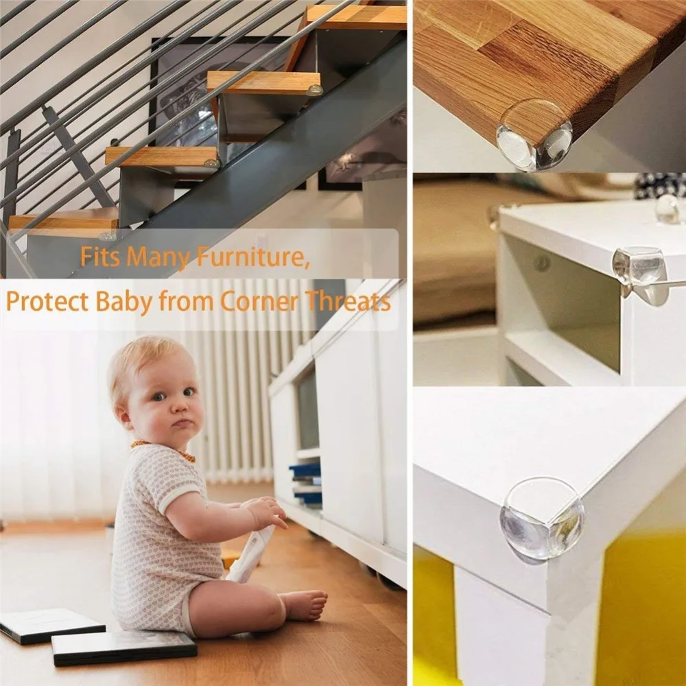 4 шт./лот, мягкий прозрачный резиновый защитный уголок для стола, защита углов, защита для маленьких детей