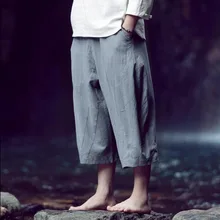 Горячая лето новая линия Свободные повседневные брюки до середины икры Длина широкие брюки мужская одежда шаровары брюки для девочек костюмы для парикмахеров