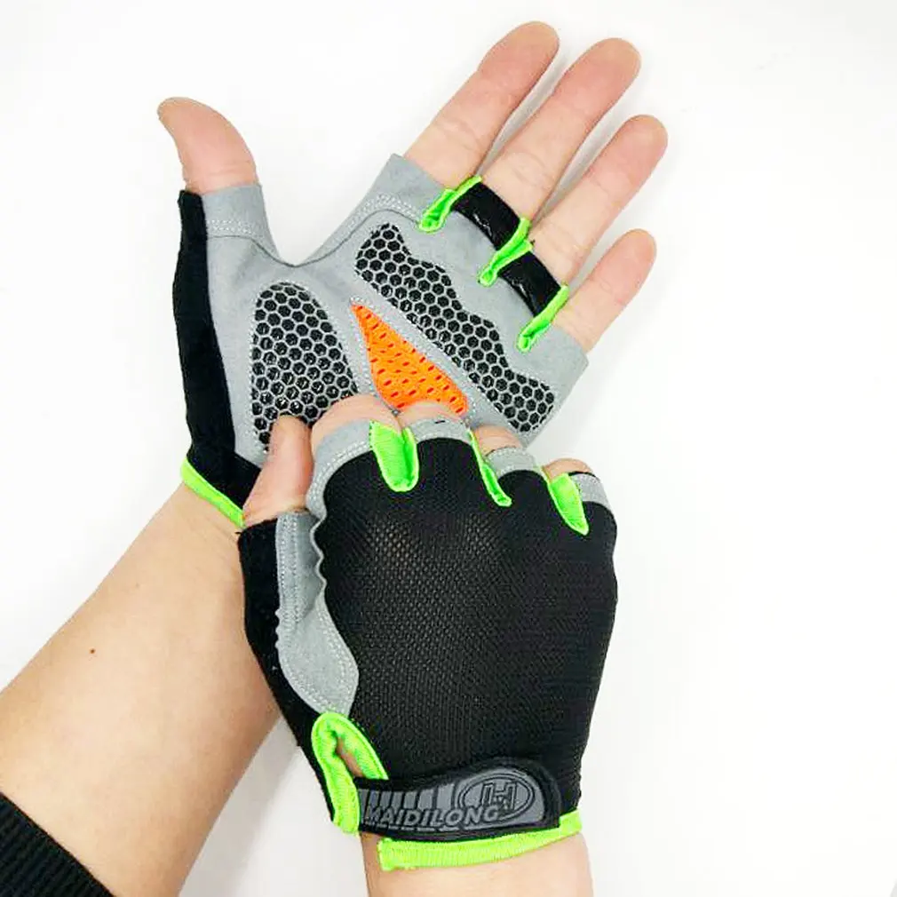 Защитные перчатки Половина Finger Открытый Тактические перчатки для верховой езды спортивные Фитнес Восхождение нескользящей перчатки