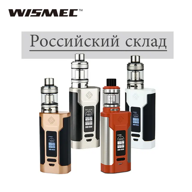 Русский склад wismec Predator 228 комплект с Elabo Tank 4,9 мл/4,6 мл тройной NS катушка электронная сигарета Vape комплект 228 Вт Хищник Vape комплект