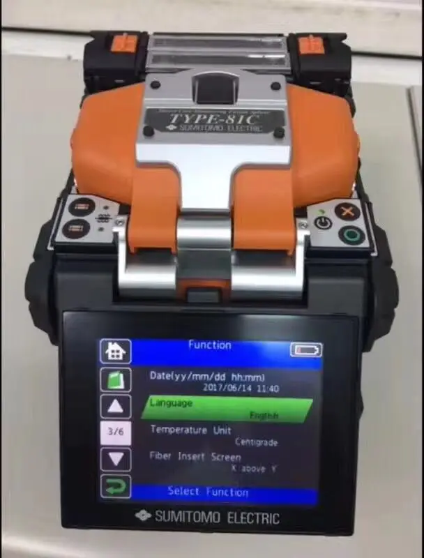 

Sumitomo automatic optical fiber fusion splicer T-81C TYPE-81C English version of optical fiber fusion splicer