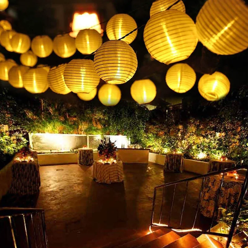 

Garland Solar String Lights Lantern Ball 10/20 LED Solar Outdoor Lighting Christmas Decorative for Party Holiday Fairy Lights