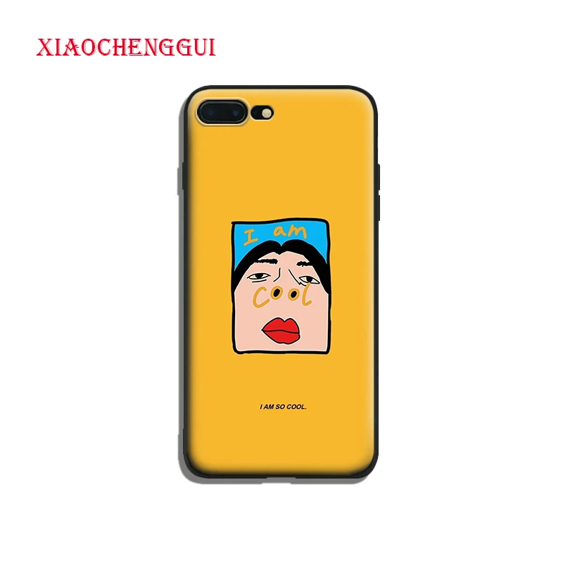 

I am so cool Funny Humor Painting Soft Silicone Phone Case Cover Shell For iPhone 5 Se 5s 6 6s Plus 7 8 7Plus 8Plus X XR XS MAX