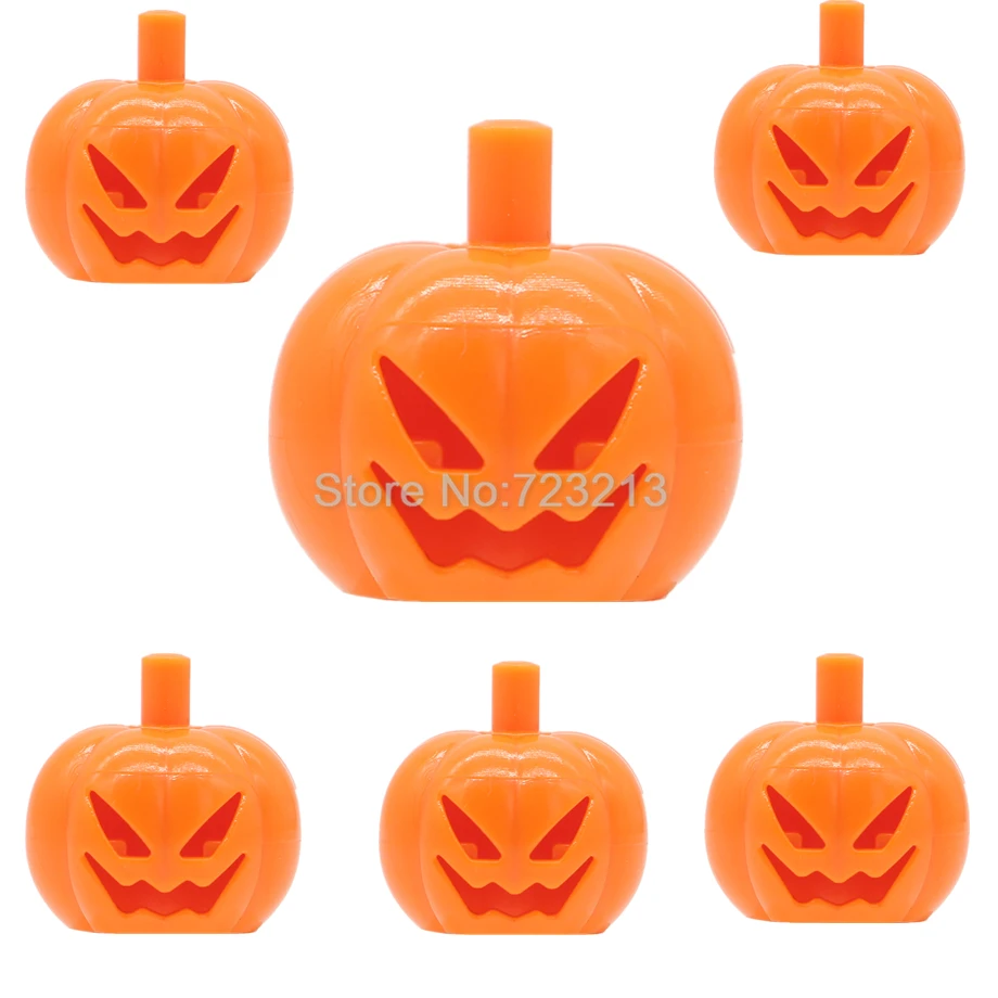 

Pumpkin Mask Halloween Figure Christmas Hat Part MOC Fun Weapon Accessories SWAT Model Building Blocks Brick Kits Toys