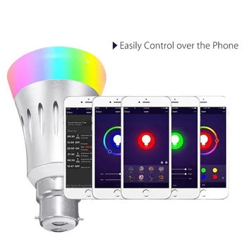 

Wi-Fi Smart LED Light Bulb Dimmable 7W Smartphone Control Multicolor Changing Lights Bulbs GHS99