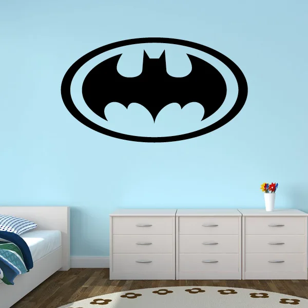 New Design Batman Logo Wall Stickers For Bedroom Vinyl Baby Boy Za027