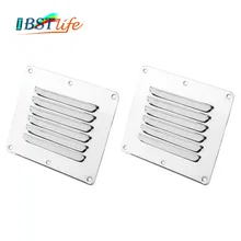 Louver Ventilation Square Marine Grill-Cover 2PCS Boat Air-Vent SS 316