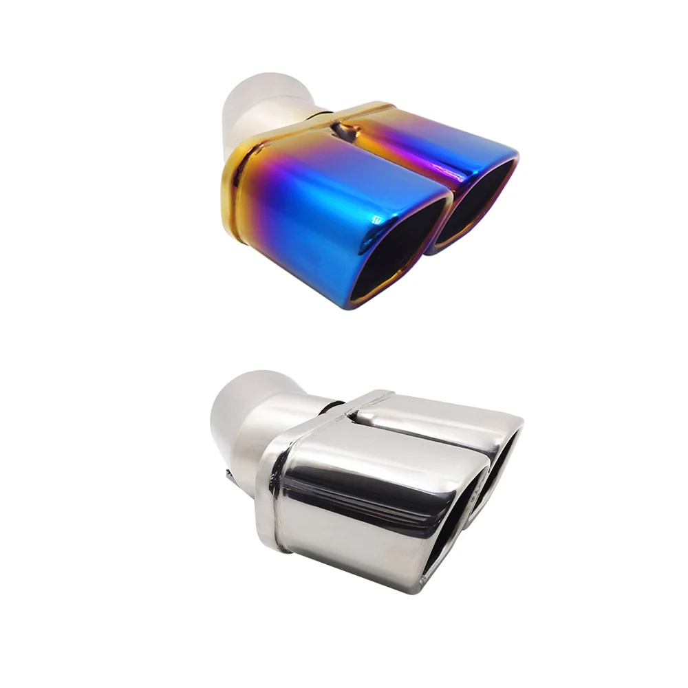 

Car Tailpipes Fitting For Nissan Qashqai Haima S5 1to 2 Dual Exhaust Muffler Pipe Trim modified Car Rear Tail Throat Decoration