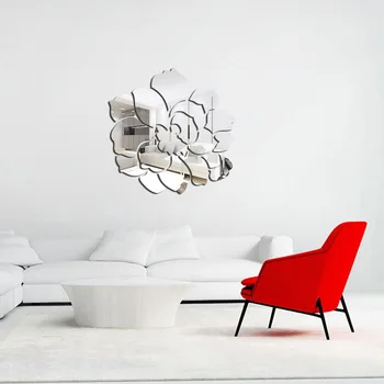 

3D Flower Sticker Decorative Wall Decals Poster Mirror Wall Stickers Bedroom Wall Decor Room Decoration