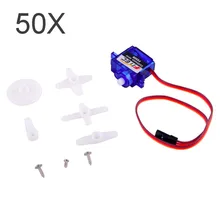 RCmall 50 pcs FS90R Servo 360 Derajat Rotasi Terus Menerus Feetech Micro Servo Untuk RC Mobil Perahu Robot Drone RC Quadcopter FZ0101-01