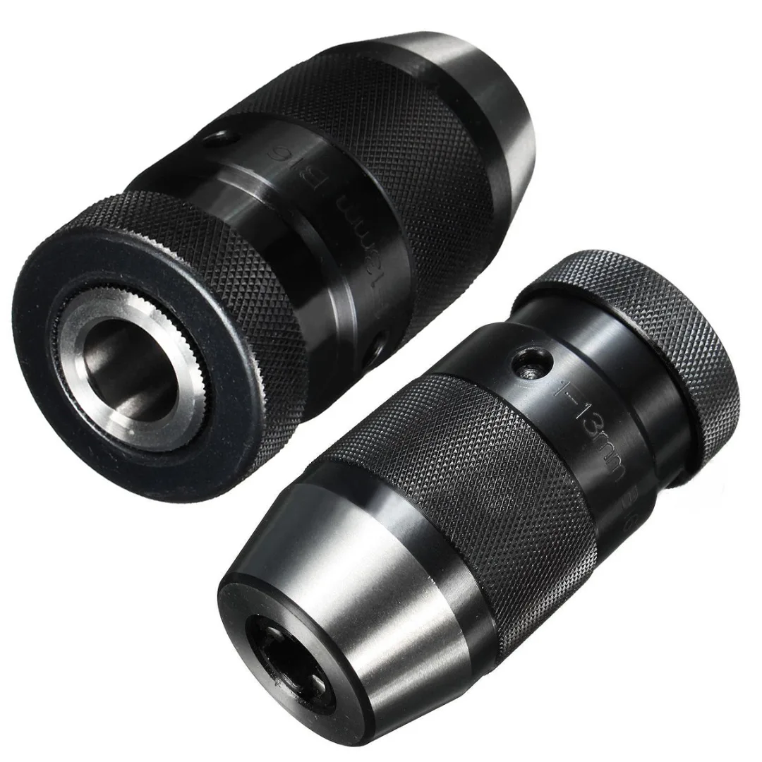 DWZ B16 1-13mm Keyless Lathe Drill Chuck Self Tighten Light Duty Taper 1/32"- 1/2"