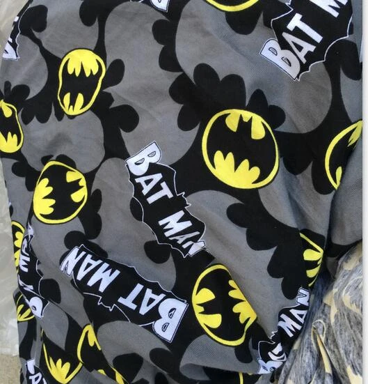 Original Sewing DIY Baby Clothes Cotton Knitted Ribs Fabric Batman Cloth  Cartoon Stretch Fabrics For Patchwork _ - AliExpress Mobile