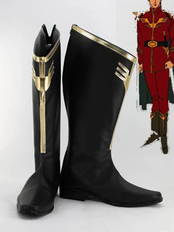 Обувь для костюмированной вечеринки GUNDAM Char Aznable Вечерние ботинки в стиле аниме