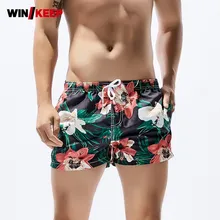 Новое поступление Для мужчин пляжные шорты-бермуды шорты для серфинга лето для Для мужчин Уличная Брюки для бега Цветочный принт дизайн