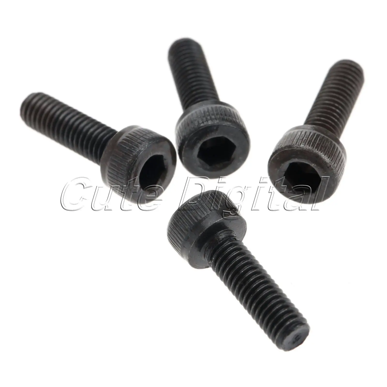 50Pcs M3 x10mm Black Allen Hexagon Repair Screw M3 Hex Socket Head