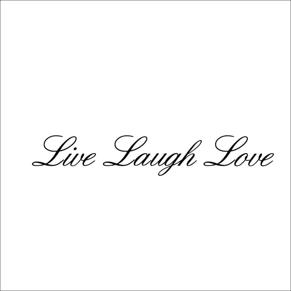 Home Garden Home Decor LIVE LAUGH LOVE Wall Art Quote Wall Sticker Vinyl Decal Home Art Decor Paper Wall Stickers Wall Mural in Underwear from Mother & Kids